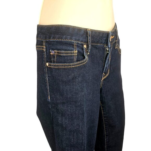 Always Skinny Gap 1969 Jeans Discontinued Dark Wash Denim Low Rise Womens 27r - Picture 4 of 7